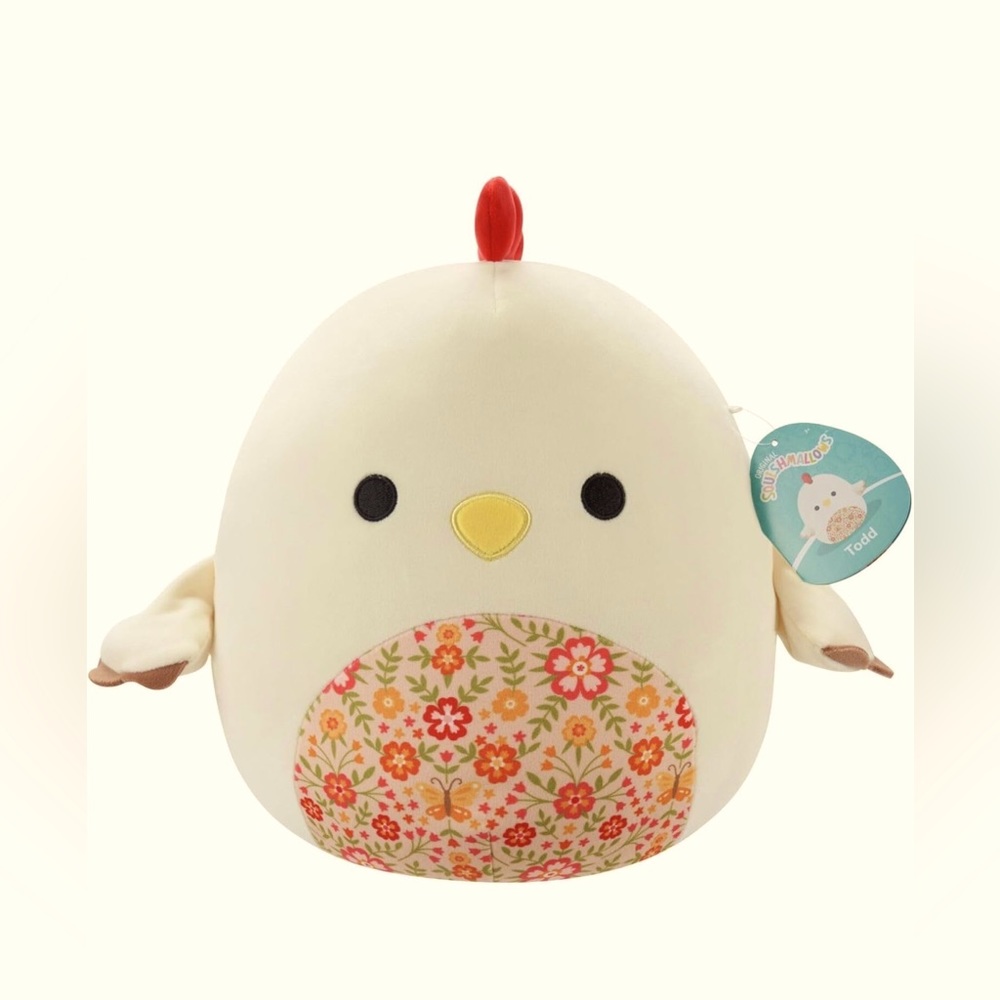 Squishmallows Kellytoy Plush 7.5" Todd The Beige Rooster
